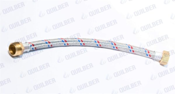 FLEXIBLE CON PUNTERA BRONCE 1  MT - Imagen 1