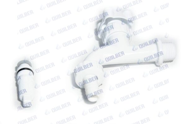CANILLA PLASTICA 1/2 "GINIPLAST" BLANCO - Imagen 1
