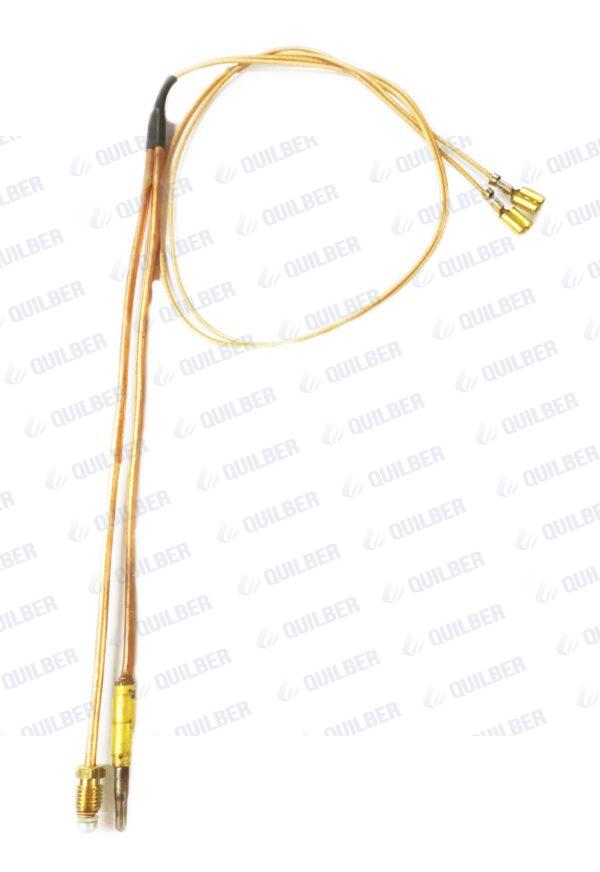 TERMOCUPLA EMEGE BIFIDA PARA CALEFACTOR PUNTA GRUESA CONEXION PALA 66CM - Imagen 1