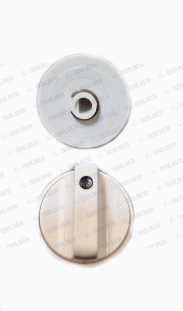 PERILLA DOMEC 90 CON BASE 8 MM BLANCO - Imagen 1