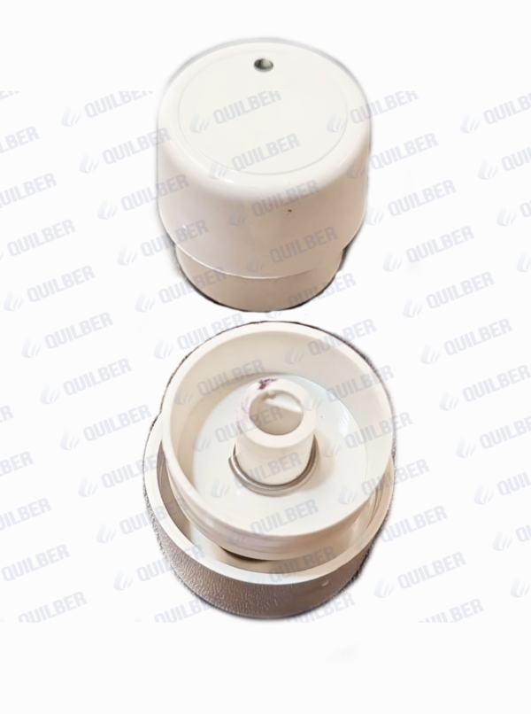 PERILLA LONGVIE CON BASE PERNO LARGO 8 MM BLANCO - Imagen 1