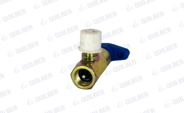 VALVULA PARA GAS DE 1 KG 1/4 FLARE CON VOLANTE - Imagen 1