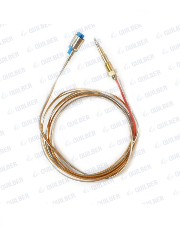TERMOCUPLA COAXIAL BIFILAR 1.40MT C/ROSCA MORELLI - Imagen 1