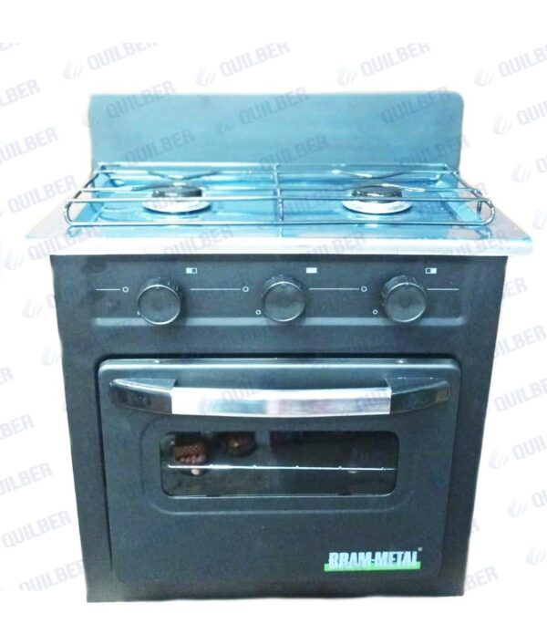 ANAFE 2H Y HNO C/TAPA DE AC. INOX. MECHEROS DE ALUMINIO, BURLETES EN PUERTA HNO Y VALV SEG EN EL HNO. BLANCO - Imagen 1