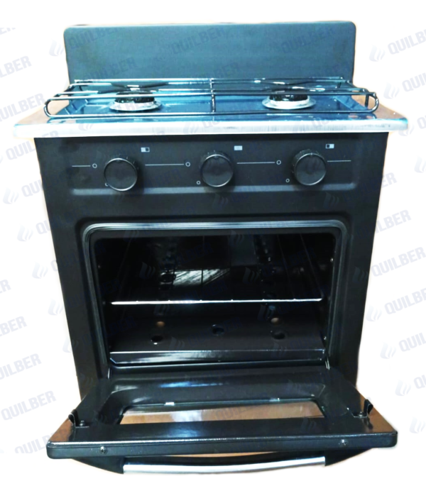 ANAFE 2H Y HNO C/TAPA DE AC. INOX. MECHEROS DE ALUMINIO, BURLETES EN PUERTA HNO Y VALV SEG EN EL HNO. BLANCO - Imagen 2